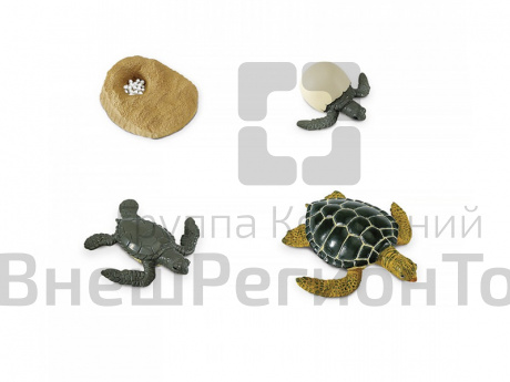 Фигурки Жизненный цикл морской черепахи 4 шт..