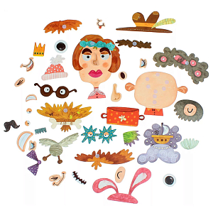 Игра настольная развивающая «Весёлые портреты»