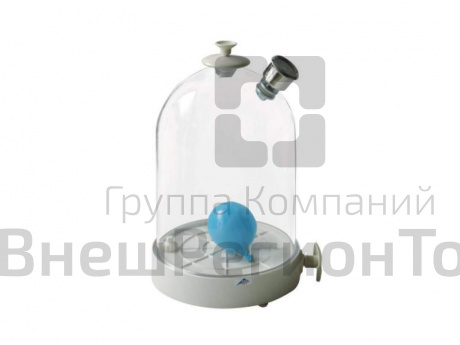 Вакуумная камера с ручным насосом.