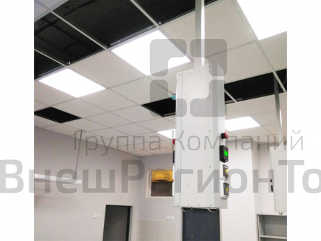 Двусторонняя система электроснабжения на 24 ученика (потолочная).