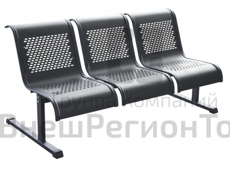Секция стульев 3-х местная.