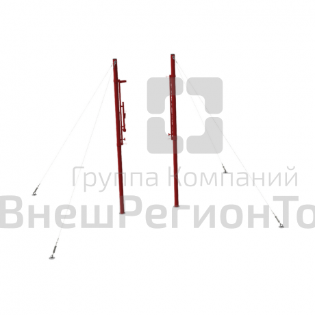 Стойки универсальные на растяжках (для волейбола, бадминтона, тенниса), с механизмом натяжения.
