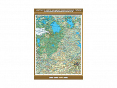 Учебная карта "Северный и Северо-Западный экономические районы.Социально-экономическая карта", 100х1