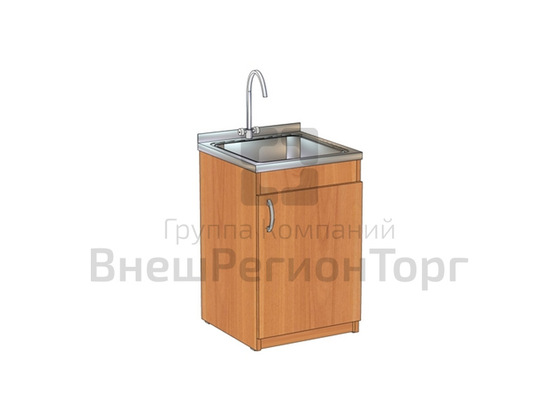 Тумба-мойка с раковиной, ДСП, 600х620х760 мм.