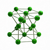Модель кристаллической решетки цинка