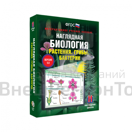 Наглядная биология. Растения. Грибы. Бактерии 6 класс (интерактивное пособие).