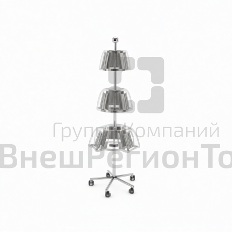 Стойка для периодики 9 карманов 660х660х1700.