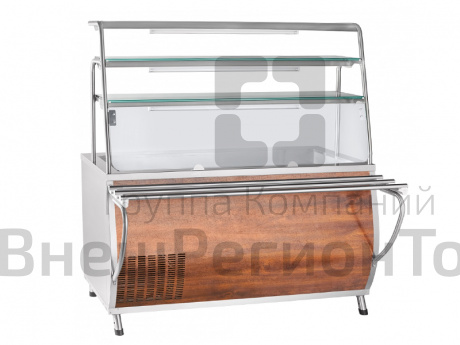 Прилавок холодильный открытый Премьер, нейтр.шкаф, 3 полки, L1500 мм.