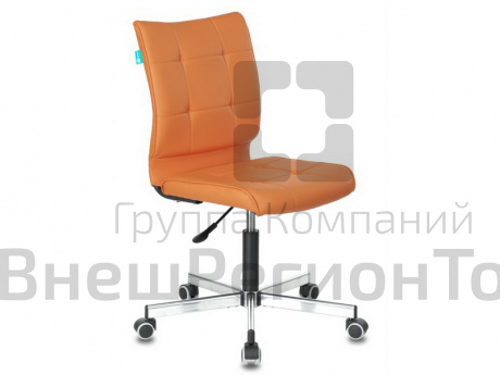 Кресло без подлокотников, оранжевое.