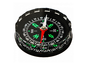 Компас жидкостной пластиковый, диаметр 40 мм