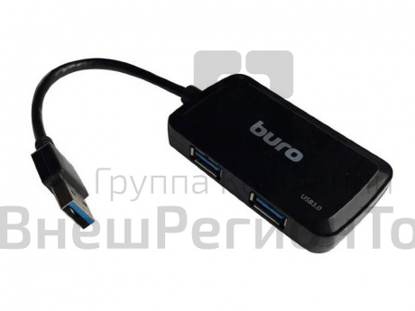 USB-хаб (разветвитель) BURO BU-HUB4-U3.0-S.