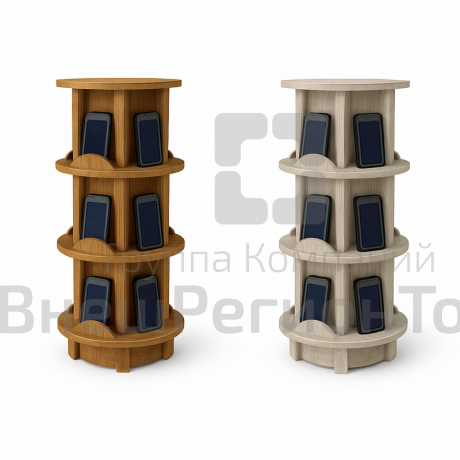 Витрина вращающаяся низкая 450х450х1100.