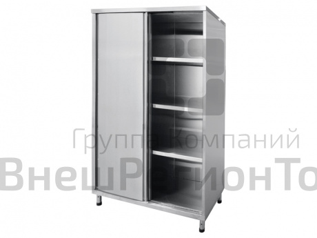 Шкаф-купе нейтральный, 3 полки, 1500х560х1800 мм.