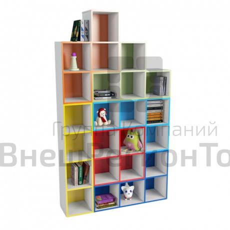 Стеллаж "Тетрис" прямой, вид 2, малый.