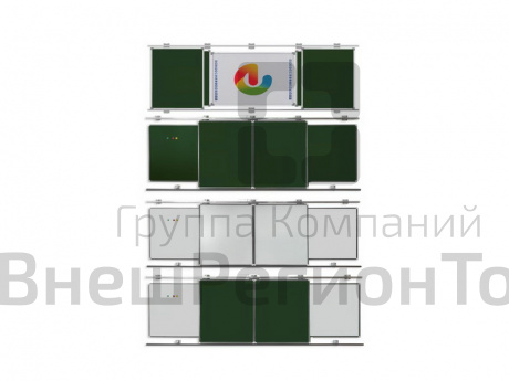 Раздвижная система для интерактивной панели и интерактивной достки, с 4-мя сегментами.