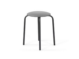 Табурет круглый черный