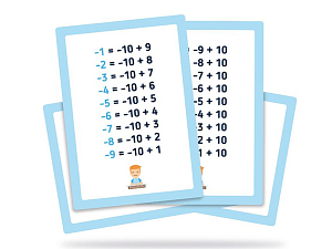 Шпаргалки с формулами для счёта на абакусе А6