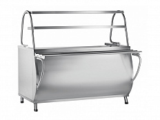 Прилавок мармит для первых блюд Патша, 3 конфорки, 2 полки, L1500 мм