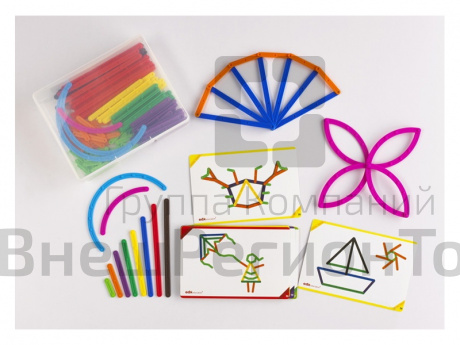 Палочки Геостикс Юниор. Набор с заданиями 4+.