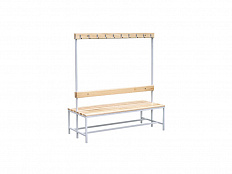 Скамья 2-сторонняя с крючками