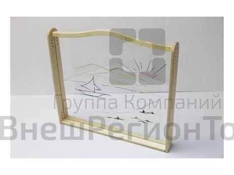 Мольберт для арт-терапии, прозрачный 765х100х730 мм.