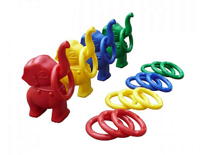 Кольцеброс «Слоники» — набор из 4 фигур