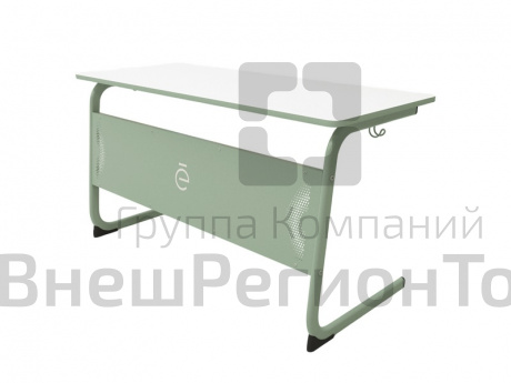 Школьная парта двухместная Unicum, нерегулируемая по росту (цвет в ассортименте).