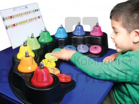 Игра с мини-колокольчиками для музыкального развития ребенка.