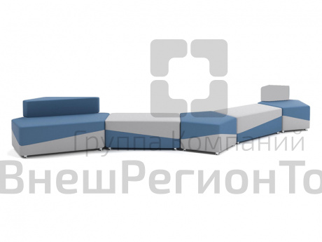 Мебель для холла. Вариант 8 (мягкие модули).