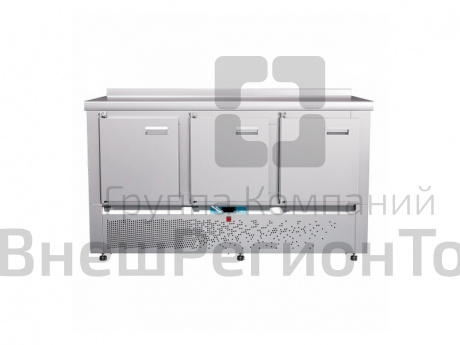 Стол холодильный для полуфабрикатов, 2 двери + 2 полки-решетки, 2 ящика, L1900 мм.