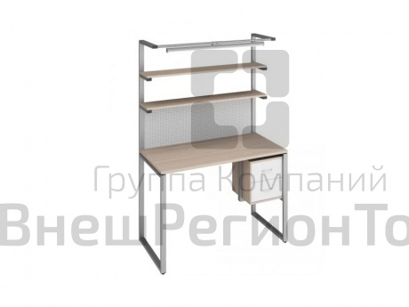 Стол для сборки робототехники односторонний с ящиками.