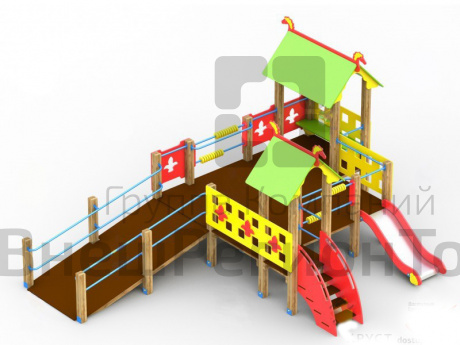 Игровой комплекс Домик 1 для детей с ограниченными возможностями.