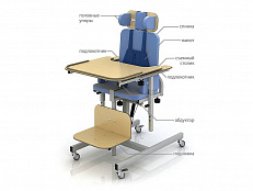 Стул ортопедический со съемным столиком и регулировкой угла наклона сиденья