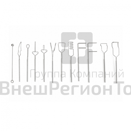Комплект логопедических зондов для постановки звуков, 12 шт.