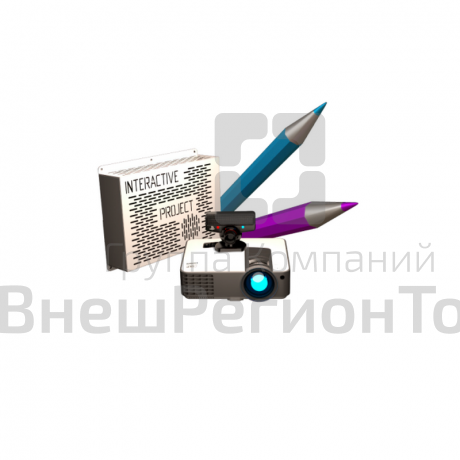Интерактивная стена "Раскраски" с проектором.