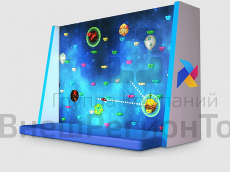 Интерактивный скалодром (с креплением к полу).