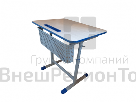 Стол ученический одноместный регулируемый, с регулировкой наклона столешницы.
