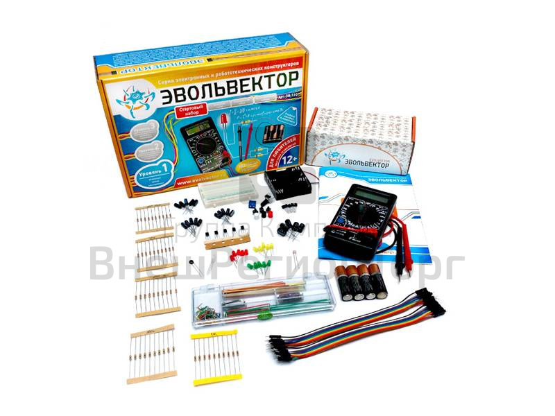 Конструктор ЭВОЛЬВЕКТОР, стартовый набор 1 уровня.