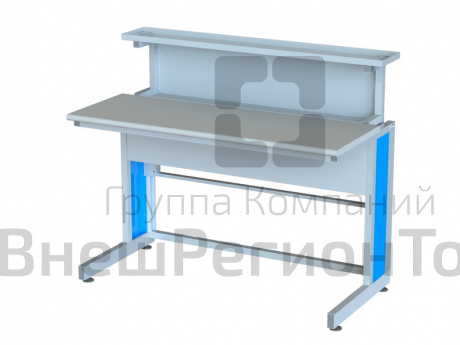 Стол лабораторный ученический с выдвижным блоком.