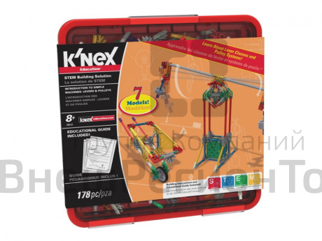 Конструктор K'NEX EDUCATION Изучение основ машин: Рычаги и ролики 8+.