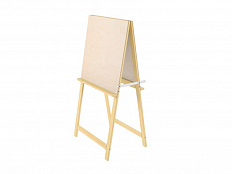 Мольберт деревянный двухсторонний напольный Хлопушка