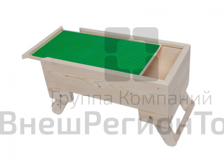 Мини-столик для ЛЕГО 19х38 см со складными ножками.