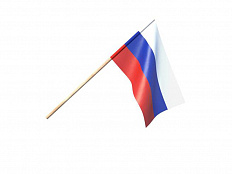 Флажок "Россия" на деревянной палочке