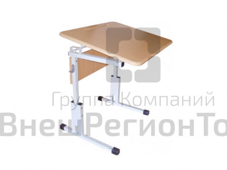 Стол ученический одноместный с регулировкой высоты и угла наклона №3-5.