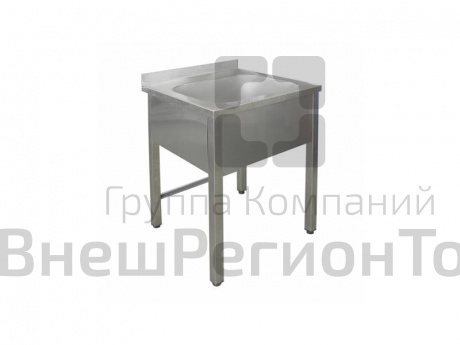 Ванна моечная ПРОФИ односекционная цельнотянутая с бортом.