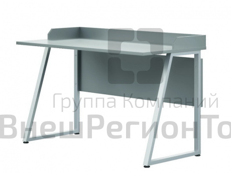 Стол Трапеция лабораторный 2 местный с бортиком 6 гр. (1200х650х760 мм).