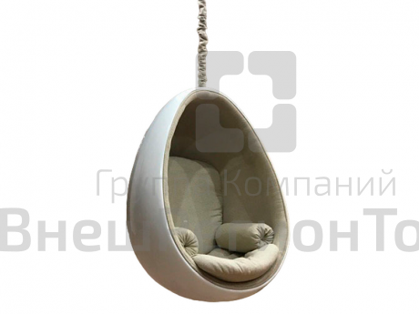 Подвесное кресло-яйцо в велюре 900х660х1500 мм.