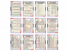 Основные правила орфографии и пунктуации 5-9 класс (таблицы 12 шт. 68х98 см)