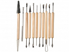 Набор инструментов для работы с глиной, 11 предметов