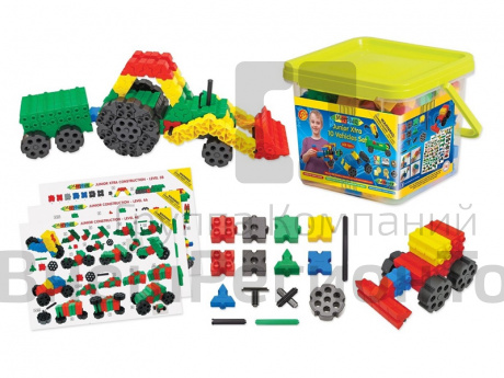 Конструктор Машины Экстра Morphun Junior Xtra Vehicles (10 моделей, 251 деталь) 4+.